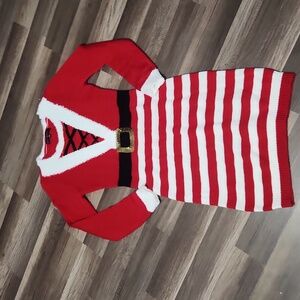 Ugly Christmas Sweater Red and White Women's Sweater